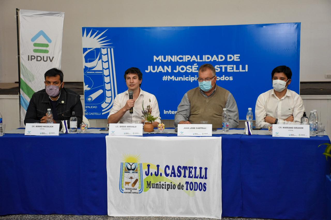 SORTEO DE VIVIENDAS EN CASTELLI: “TRANSPARENCIA Y OPORTUNIDAD, ES LO QUE QUEREMOS ASEGURAR A CADA POSTULANTE”, EXPRESÓ ARÉVALO