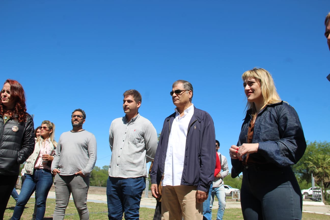 RAFAEL CORREA VISITÓ EL PARQUE DE LA MEMORIA DE MARGARITA BELÉN