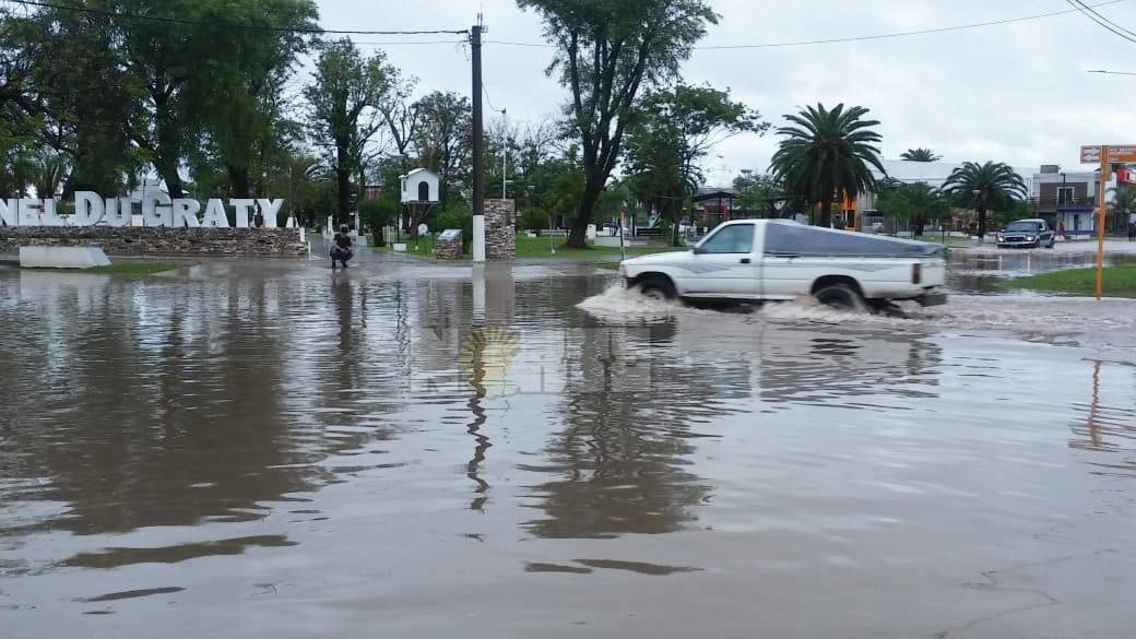 Coronel Du Graty:  mas de 112 milímetros caídos