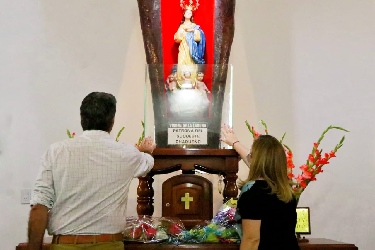 EN MESÓN DE FIERRO, CAPITANICH ACOMPAÑÓ LA PRIMERA MISA DE CELEBRACIÓN POR LA VIRGEN DE LA LAGUNA