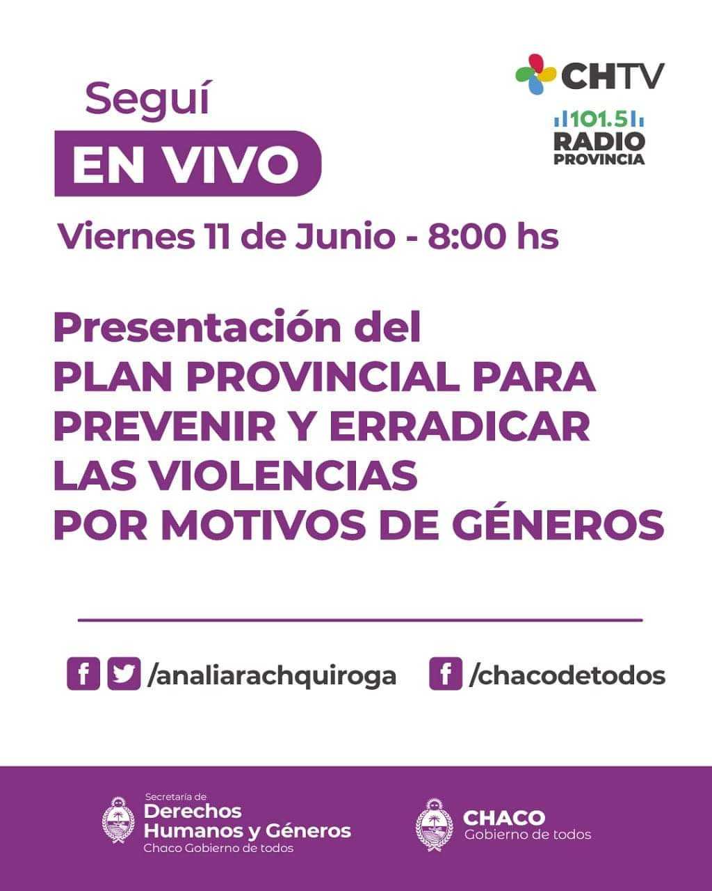 Presentan el plan provincial para prevenir y erradicar las violencias por motivos de géneros