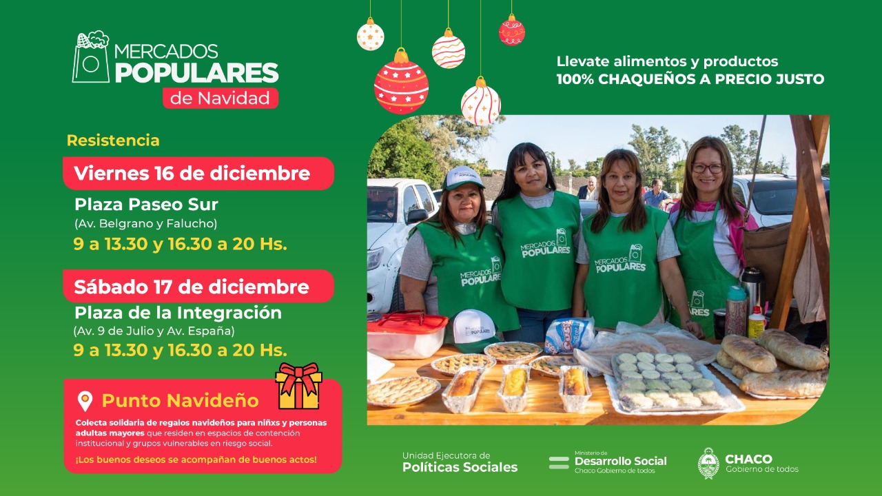 *DESARROLLO SOCIAL REALIZARÁ ESTE FIN DE SEMANA MERCADOS POPULARES NAVIDEÑOS*