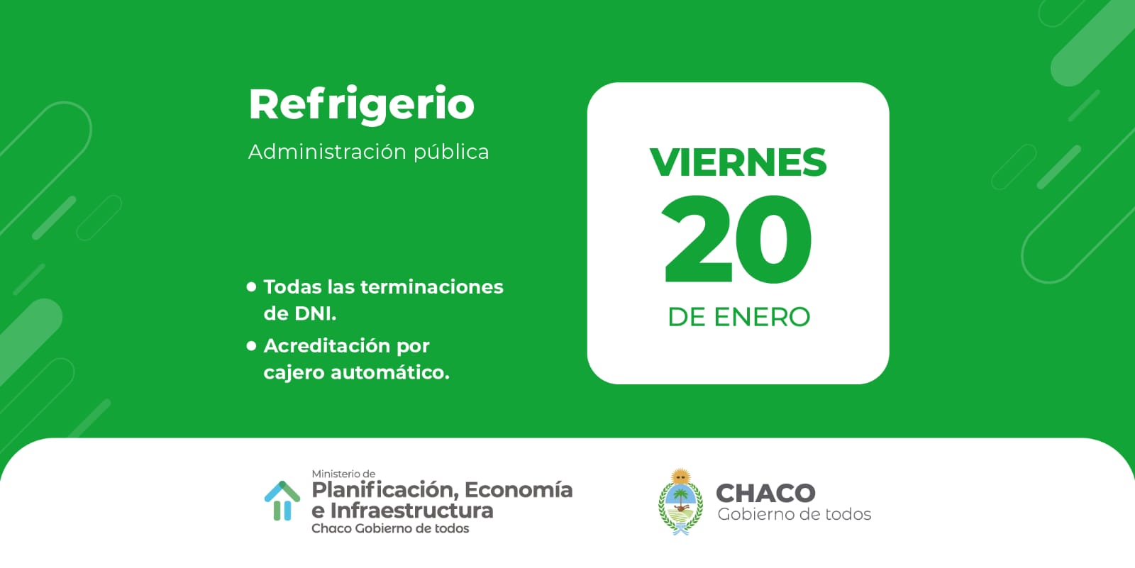 CON EL REFRIGERIO, EL GOBIERNO COMIENZA  ESTE VIERNES EL CRONOGRAMA DE PAGOS