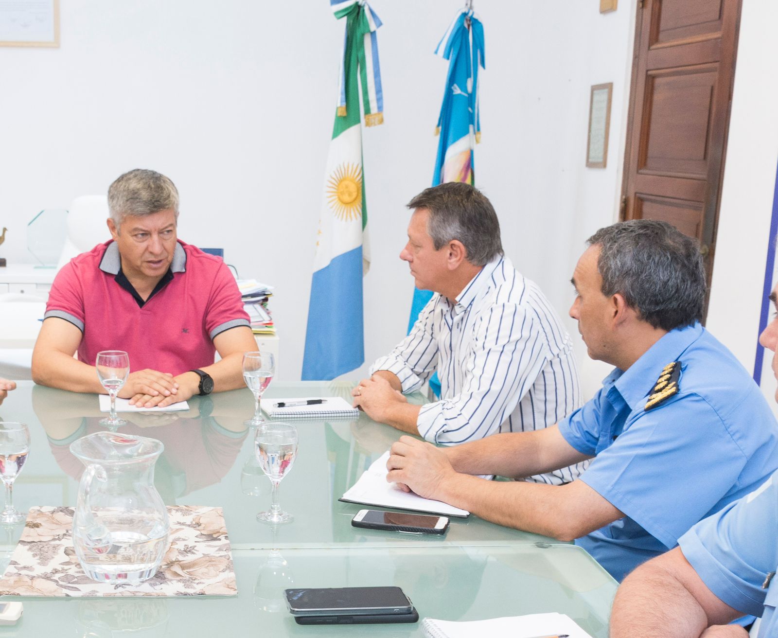 *CHARATA: EL MINISTRO DE SEGURIDAD ESTUVO EN EL EDIFICIO DEL FUTURO CENTRO DE VIDEO VIGILANCIA*