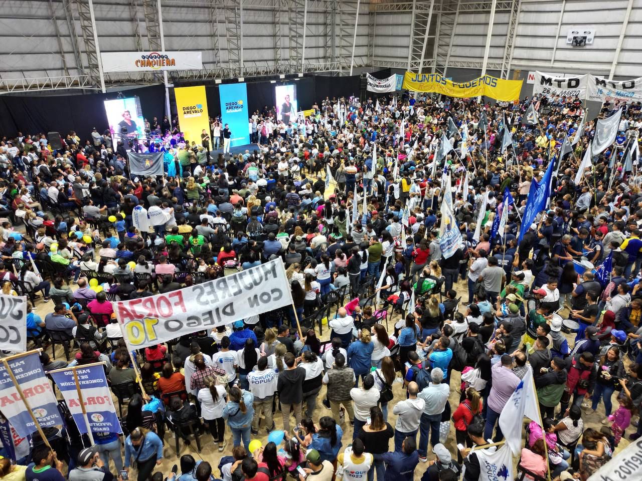 *“ESTAMOS LISTOS PARA TRANSFORMAR  RESISTENCIA”, DIJO DIEGO ARÉVALO ANTE UNA MULTITUD*