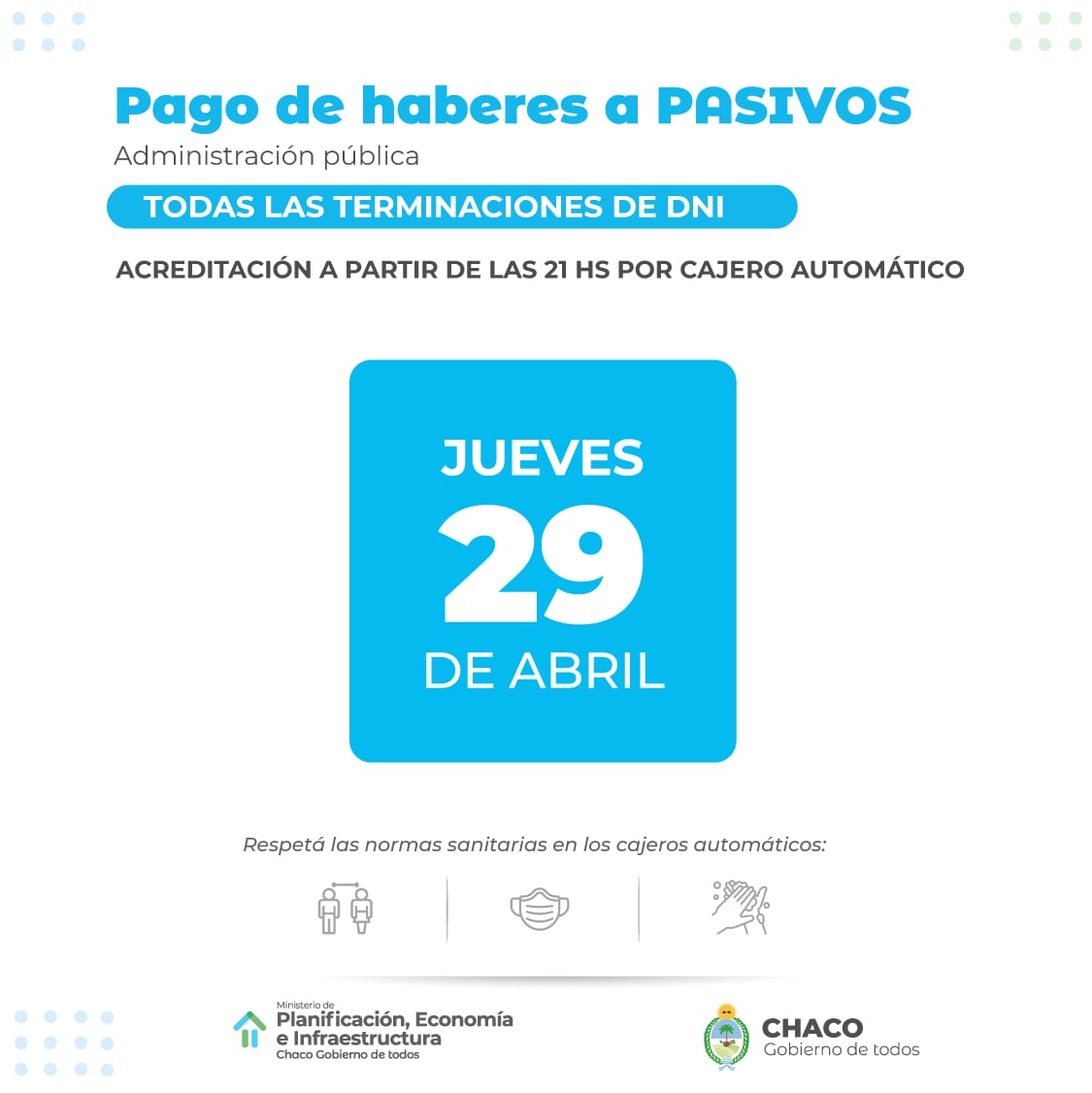EL GOBERNADOR ANUNCIÓ EL PAGO DE SALARIOS ANTES DEL DÍA DE LAS Y LOS TRABAJADORES