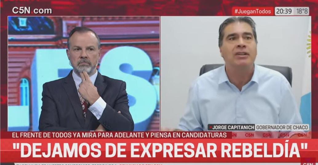 CAPITANICH EN C5N “Estoy convencido que si trabajamos unidos, con un buen plan de gobierno y convocando a todos, vamos a ganar las elecciones”